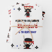 Ninja Kindergeburtstag Geschenkpapier Set (Beispiel)