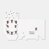 Ninja-Kindergeburtstag Geschenkschachtel (Ungefaltet)