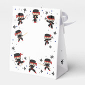 Ninja-Kindergeburtstag Geschenkschachtel (Rückseite)