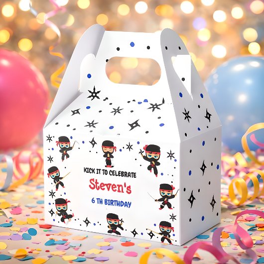 Ninja-Kindergeburtstag Geschenkschachtel
