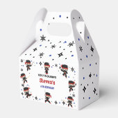 Ninja-Kindergeburtstag Geschenkschachtel (Rückseite)