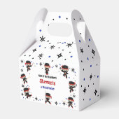 Ninja-Kindergeburtstag Geschenkschachtel (Vorderseite)