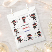 Ninja-Kindergeburtstag Geschenktütchen (Ausgeschnitten)