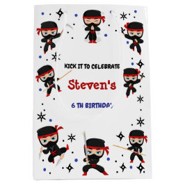 Ninja-Kindergeburtstag Mittlere Geschenktüte