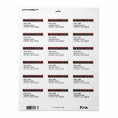 Ninja Kitty Address Label Adressaufkleber (Vorne)