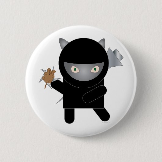 Ninja kitty Button (Vorderseite)