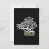 Ninja Kitty Cats Bonsai Tree Japanischer Buddhist Dankeskarte (Vorderseite)