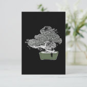 Ninja Kitty Cats Bonsai Tree Japanischer Buddhist Dankeskarte (Stehend Vorderseite)