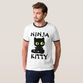 NINJA KITTY lustige Cat T - Shirt (Vorne ganz)