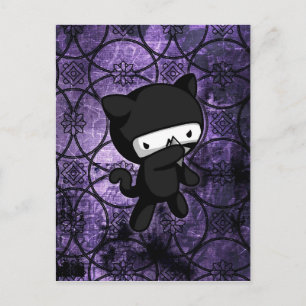 Ninja Kitty Postkarte