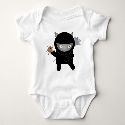 Ninja kitty Säugling onsie Baby Strampler (Vorderseite)