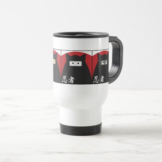 Ninja Kitty-Tasse Reisebecher (VorderseiteRechts)