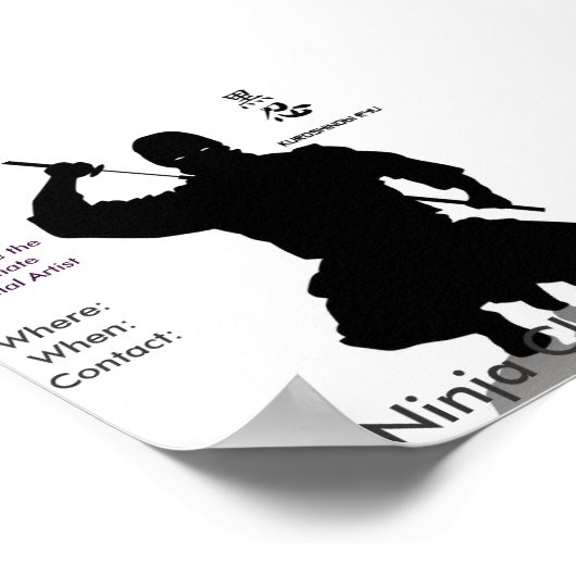 Ninja Klassen, wo: Whe.. Poster (Ecke)