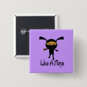 Ninja Knopf Button (Vorne & Hinten)