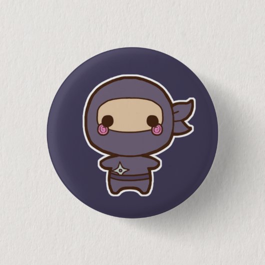 Ninja Knopf Button (Vorderseite)