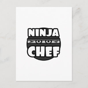 Ninja Koch Postkarte