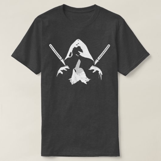Ninja-Krieger-Buschido-Samurai-Schwertkämpfer-Mart T-Shirt (Design vorne)