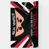 Ninja Kriegers-Geburtstag Banner (Vertikal)