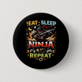 Ninja Lebensschleife Button (Vorderseite)