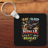 Ninja-Lebensschleife Schlüsselanhänger (Vorderseite)
