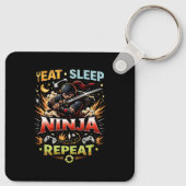 Ninja-Lebensschleife Schlüsselanhänger (Rückseite)