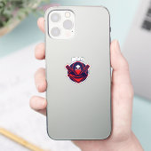Ninja-Logo – Fettem Krieger-Emblem Aufkleber (Telefon)
