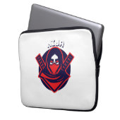 Ninja-Logo – Fettem Krieger-Emblem Laptopschutzhülle (Vorderseite Links)