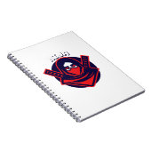 Ninja-Logo – Fettem Krieger-Emblem Notizblock (Rechte Seite)