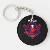 Ninja-Logo – Fettem Krieger-Emblem Schlüsselanhänger (Vorderseite)