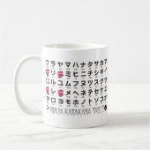 Ninja Mädchen-japanische Hiragana- u. Kaffeetasse (Links)