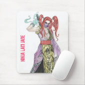 Ninja Mädchen Laci Jade Mousepad (Mit Mouse)