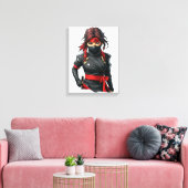 Ninja-Mädchen Leinwanddruck (Insitu (Wohnzimmer))