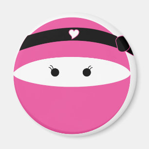 Ninja Mädchen Magnet