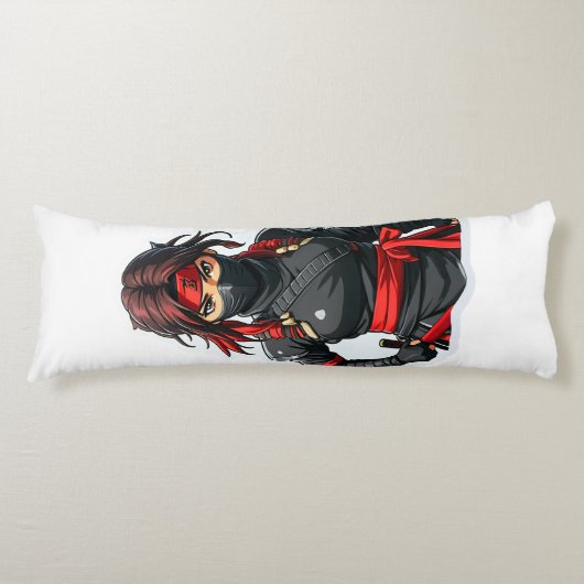 Ninja-Mädchen Seitenschläferkissen (Vorderseite)