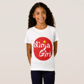 Ninja Mädchen T-Shirt (Vorne ganz)