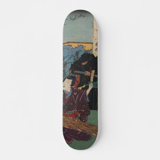 Ninja Malerei circa 1853 Skateboard (Vorne)