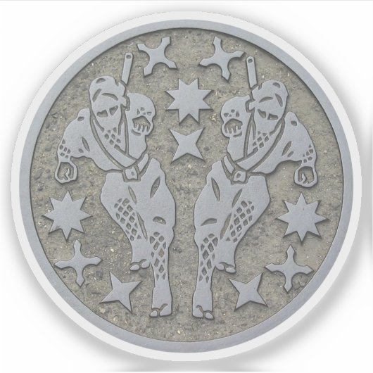 Ninja Manhole Aufkleber (Vorderseite)