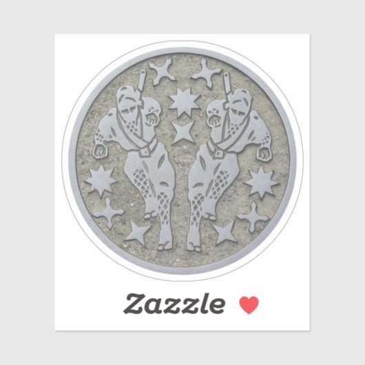 Ninja Manhole Aufkleber (Blatt)