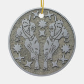 Ninja Manhole Keramik Ornament (Vorne)