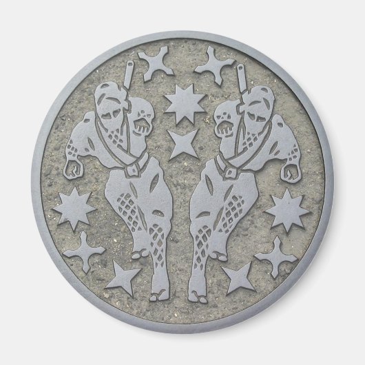 Ninja Manhole Magnet (Vorne)