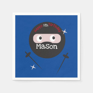 Ninja Martial Arts Karate Boys Birthday Serviette