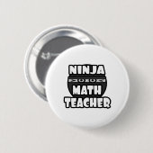 Ninja Math Teacher Button (Vorne & Hinten)