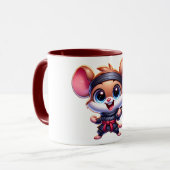 Ninja-Maus-Tasse Tasse (Vorderseite Links)