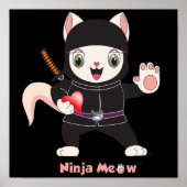 Ninja MEOW™ Poster (Vorne)