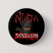 Ninja Meuchelmörder Button (Vorderseite)