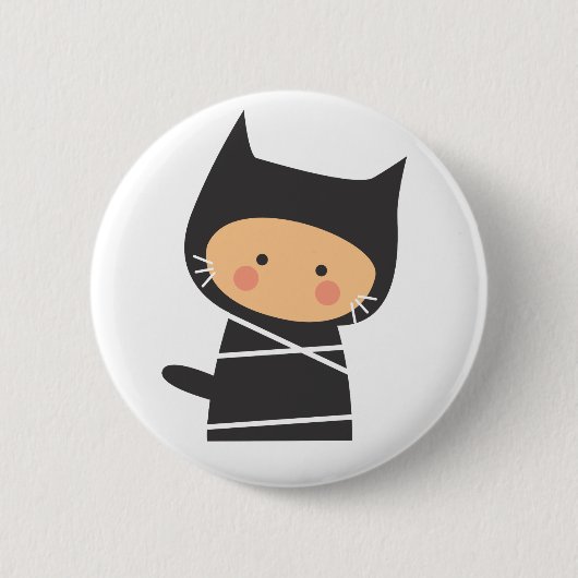 Ninja Mew Mew Knopf Button (Vorderseite)