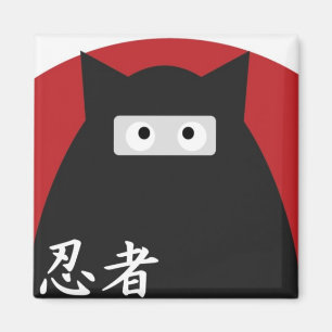 Ninja Miezekatze-Magnet Magnet