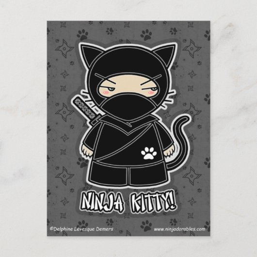 Ninja Miezekatze! Postkarte (Vorderseite)