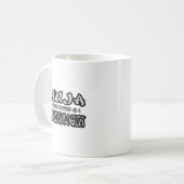 Ninja... Mikrobiologe Kaffeetasse (Vorderseite Links)