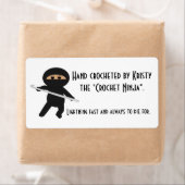 Ninja mit Crochet Hook Labels (Insitu)